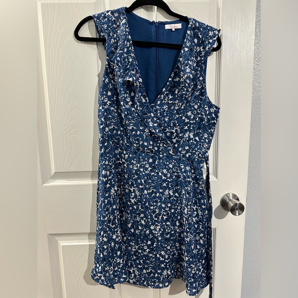 Parker Floral Blue Dress